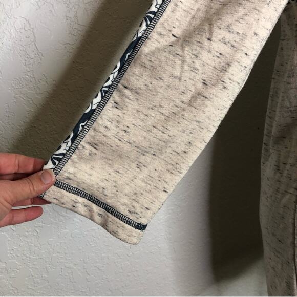 Hatley oatmeal marled navy orange trim knit tunic top size Small - Picture 9 of 15